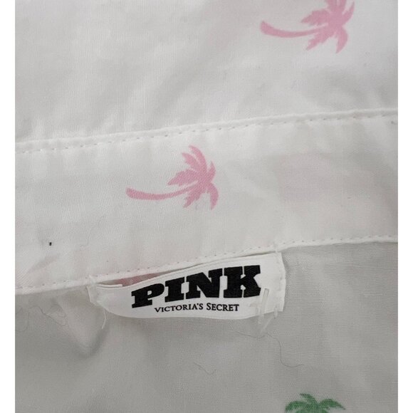 VICTORIA'S SECRET PINK Button Down Collared Boyfriend Shirt Casual 80’s size Med - Picture 2 of 6